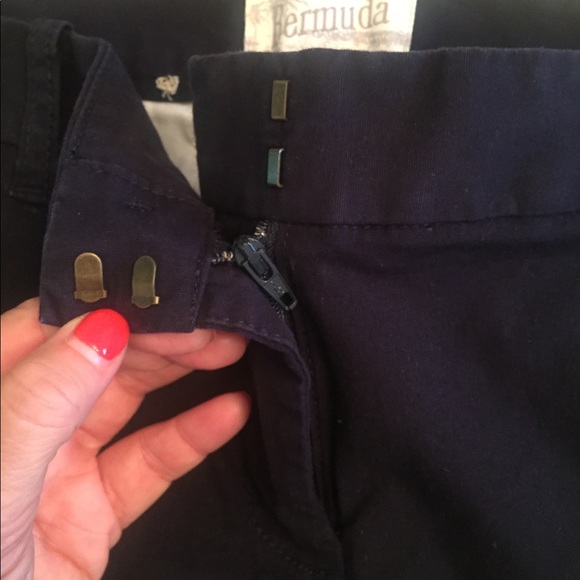 🌴 J CREW NAVY BERMUDA CHINO SHORTS RESORT WEAR - Picture 3 of 5